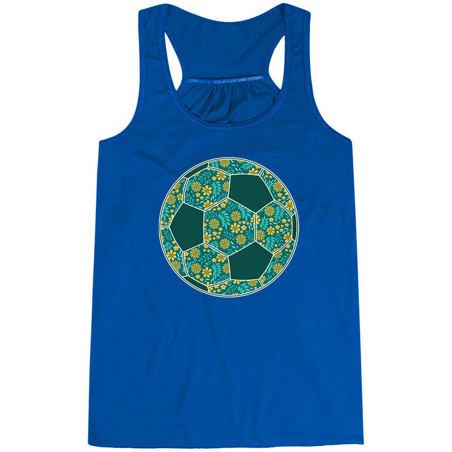 Soccer Flowy Racerback Tank Top - Summer Kicks
