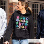 Volleyball Hooded Sweatshirt - Volleyball Makes Me Happy