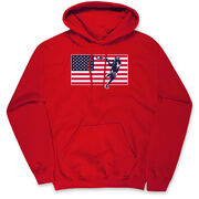 Guys Lacrosse Hooded Sweatshirt - Patriotic Lacrosse