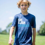 Lacrosse Short Sleeve Performance Tee - Eat. Sleep. Lacrosse.