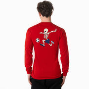 Soccer Tshirt Long Sleeve - Skeleton Striker (Back Design)