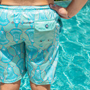 Guys Lacrosse Swim Trunks - Coast To Coast