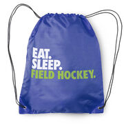 Field Hockey Drawstring Backpack Eat. Sleep. Field Hockey.