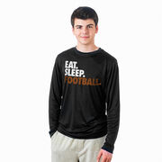 Football Long Sleeve Performance Tee - Eat. Sleep. Football.