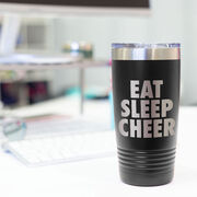 Cheerleading 20 oz. Double Insulated Tumbler - Eat Sleep Cheer