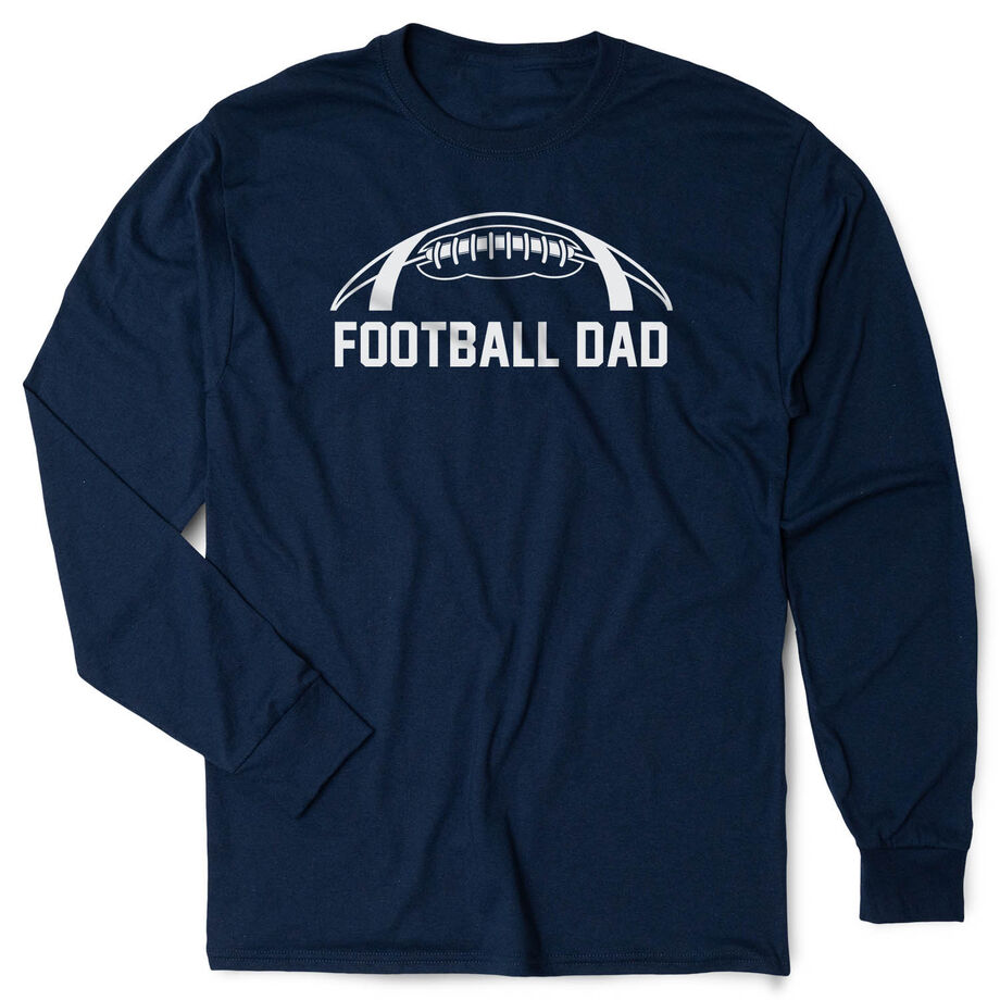 Football Tshirt Long Sleeve - Football Dad - Personalization Image
