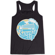 Volleyball Flowy Racerback Tank Top - Serve's Up