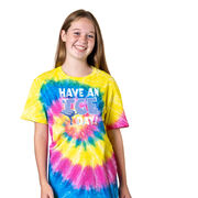 Figure Skating Short Sleeve T-Shirt - Have An Ice Day Tie Dye