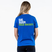 Field Hockey Short Sleeve T-Shirt - Eat. Sleep. Field Hockey. (Back Design)