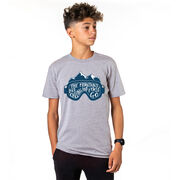 Skiing & Snowboarding Short Sleeve T-Shirt - The Mountains Are Calling