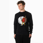 Baseball Tshirt Long Sleeve - No Fowl Balls