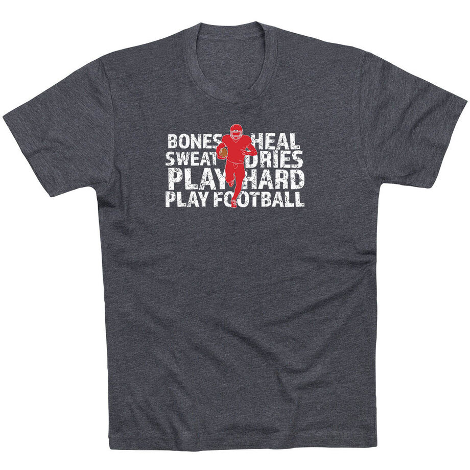 Football Tshirt Short Sleeve Bones Saying