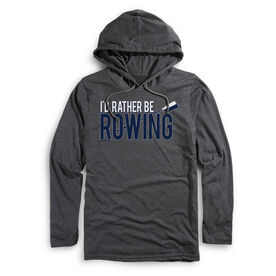 Men's Crew Lightweight Hoodie - I'd Rather Be Rowing
