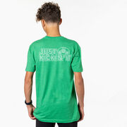 Soccer Short Sleeve T-Shirt - Just Kickin' It (Back Design)