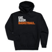 Basketball Hooded Sweatshirt - Eat. Sleep. Basketball. [Black/Adult Large] - SS