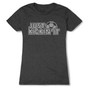 Soccer Women's Everyday Tee - Just Kickin' It