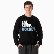 Hockey Crewneck Sweatshirt - Eat Sleep Hockey (Bold)