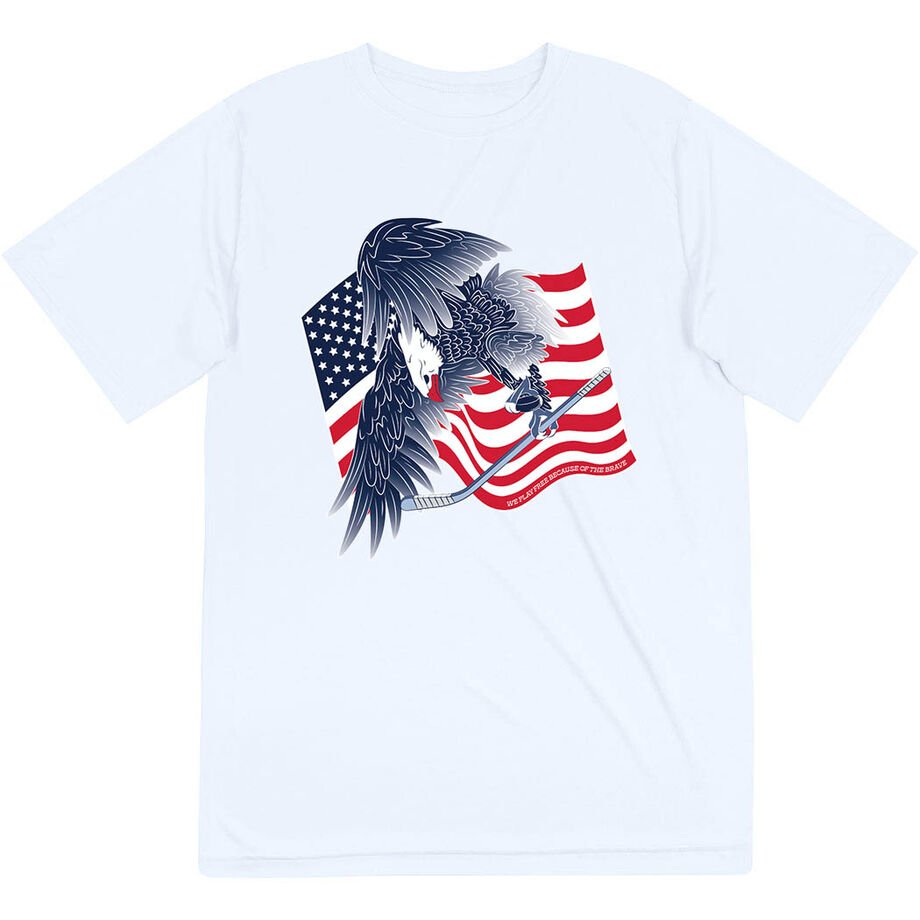 Hockey Short Sleeve Performance Tee - Hockey Eagle