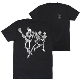 Guys Lacrosse T-Shirt Short Sleeve - Skeleton Offense (Back Design)
