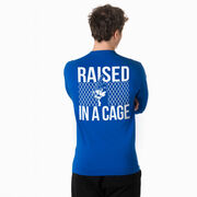 Baseball Tshirt Long Sleeve - Raised in a Cage (Back Design)