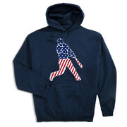 Baseball Hooded Sweatshirt - Baseball Stars and Stripes Player