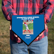 Baseball Home Plate Plaque - Player Photo