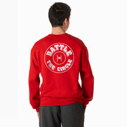 Wrestling Crewneck Sweatshirt - Battle In Circle (Back Design)