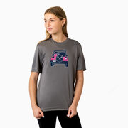 Girls Lacrosse Short Sleeve Performance Tee - Lax Cruiser