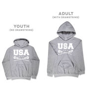 Guys Lacrosse Hooded Sweatshirt - USA