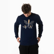 Baseball Tshirt Long Sleeve - It's Bats