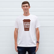 Hockey Short Sleeve T-Shirt - Hockey Dads Run On Coffee