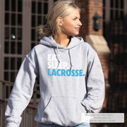 Lacrosse Hooded Sweatshirt - Eat. Sleep. Lacrosse.