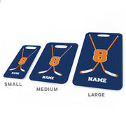 Hockey Bag/Luggage Tag - Personalized Hockey Crossed Sticks