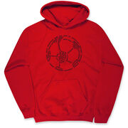 Soccer Hooded Sweatshirt - Soccer Words