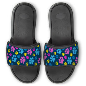 Personalized Repwell&reg; Slide Sandals - Paw Prints