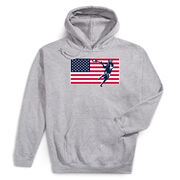 Guys Lacrosse Hooded Sweatshirt - Patriotic Lacrosse