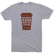 Hockey Short Sleeve T-Shirt - Hockey Dads Run On Coffee