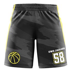 Custom Team Shorts - Basketball Brush Stroke