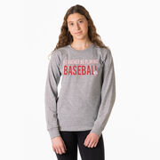 Baseball Tshirt Long Sleeve - I'd Rather Be Playing Baseball