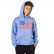 Baseball Hooded Sweatshirt - Patriotic Baseball