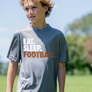 Football Short Sleeve Performance Tee - Eat. Sleep. Football.