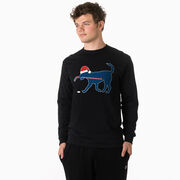 Hockey Tshirt Long Sleeve - Christmas Dog