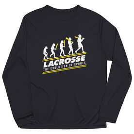 Guys Lacrosse Long Sleeve Performance Tee - Evolution of Lacrosse