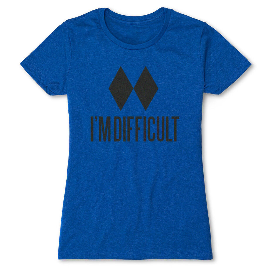 Skiing & Snowboarding Women's Everyday Tee - I'm Difficult
