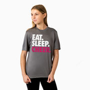 Cheerleading Short Sleeve Performance Tee - Eat. Sleep. Cheer.