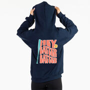 Softball Hooded Sweatshirt - Hey Batter Batter (Back Design)