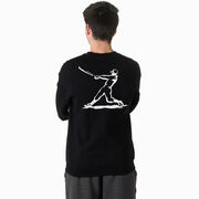 Baseball Crewneck Sweatshirt - Baseball Player (Back Design)