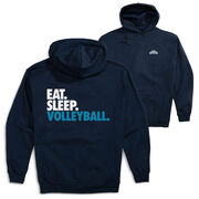 Volleyball Hooded Sweatshirt - Eat. Sleep. Volleyball. (Back Design)