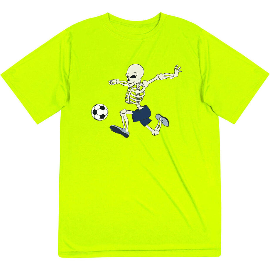 Soccer Short Sleeve Performance Tee - Skeleton Striker