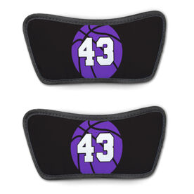 Basketball Repwell&reg; Sandal Straps - Basketball With Number
